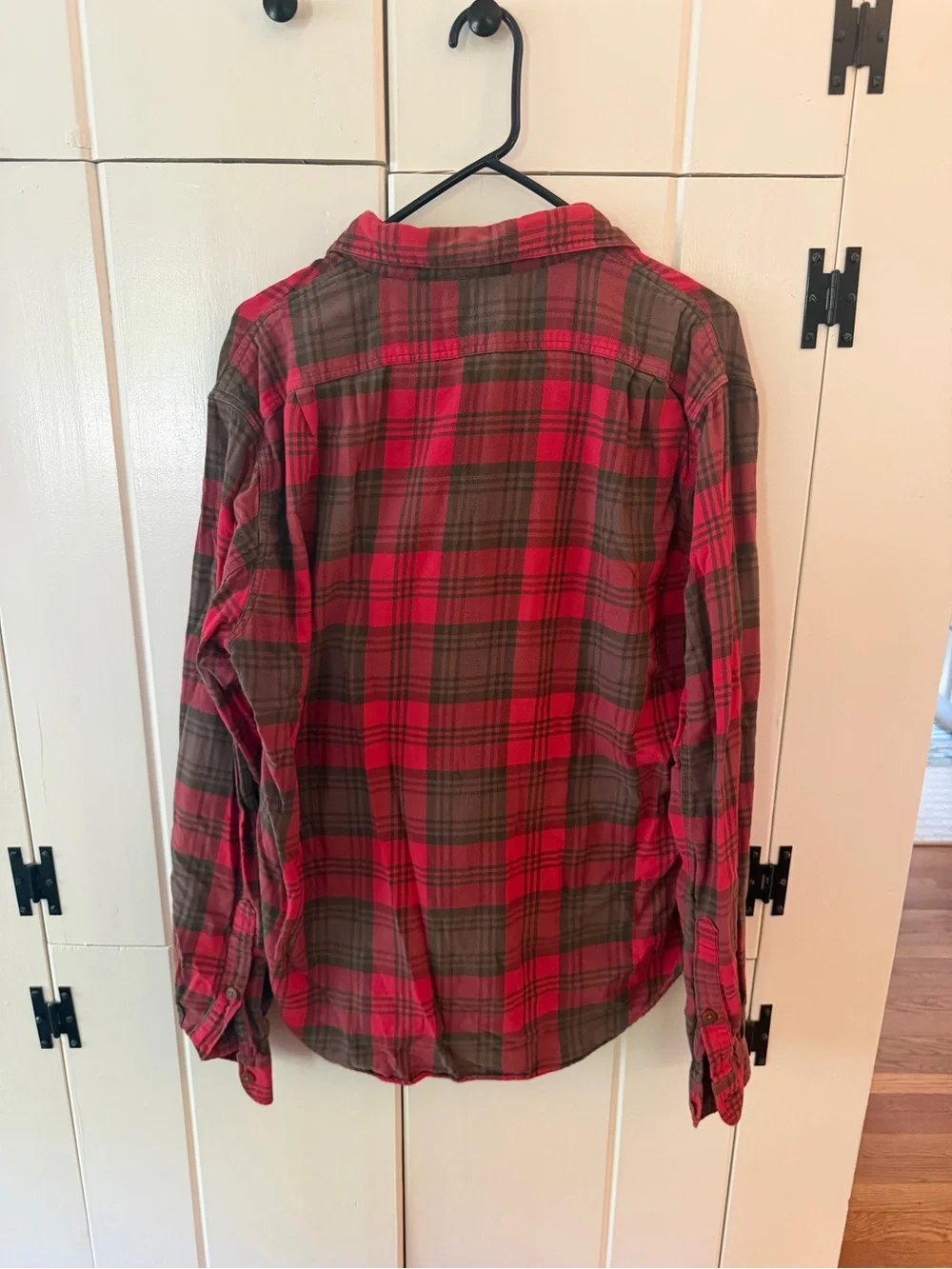 J. Crew Red and Brown Plaid Button-Down Shirt